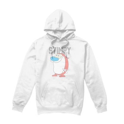 Front - Ren & Stimpy Mens Collegiate Hoodie