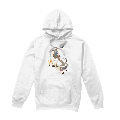Front - Avatar: The Last Airbender Mens Hang On Appa Hoodie