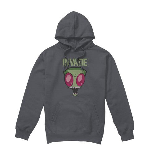 Front - Invader Zim Mens Invade Hoodie