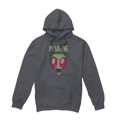 Front - Invader Zim Mens Invade Hoodie