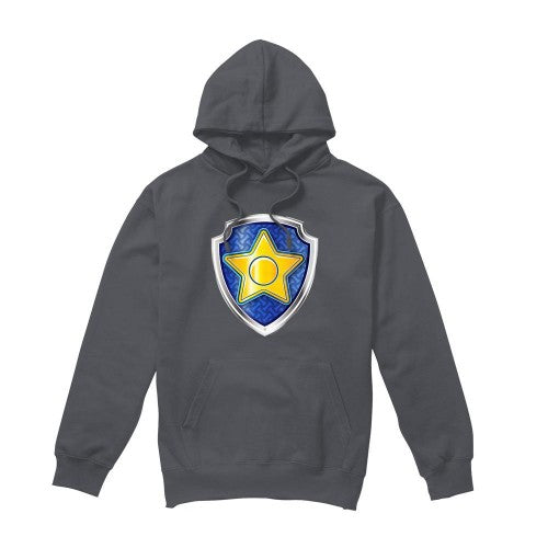 Front - Paw Patrol Mens Chase Badge Hoodie