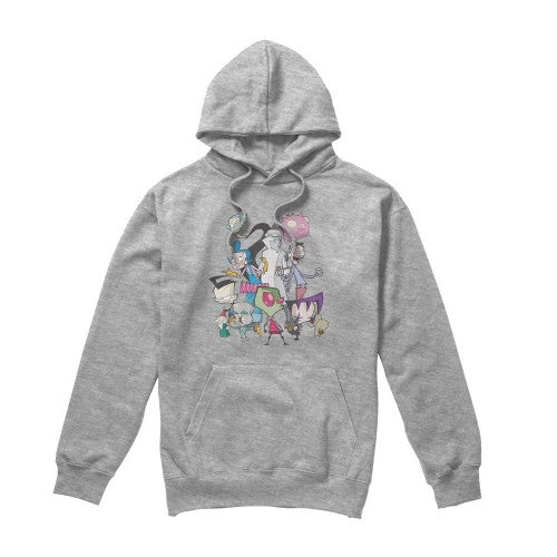 Front - Invader Zim Mens Group Shot Hoodie