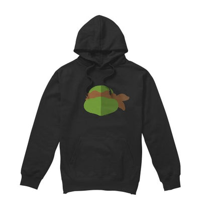 Front - Teenage Mutant Ninja Turtles Mens Michelangelo Face Hoodie
