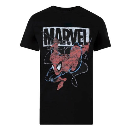 Front - Spider-Man Mens 90´s Spidey T-Shirt
