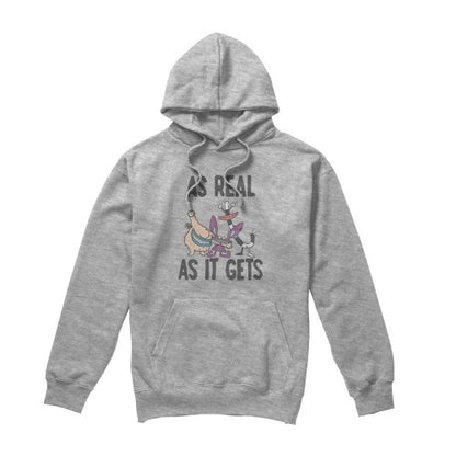 Front - Aaahh!!! Real Monsters Mens As Real As It Gets Hoodie