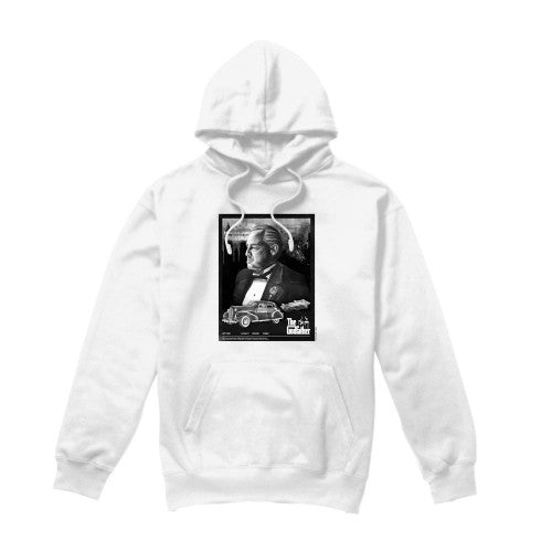 Front - The Godfather Mens Don Vito Corleone Poster Hoodie