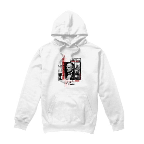 Front - The Godfather Mens Don Vito Corleone Collage Hoodie