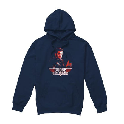 Front - Top Gun Mens Wingman Goose Hoodie