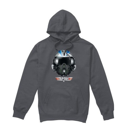 Front - Top Gun Mens Iceman Helmet Hoodie