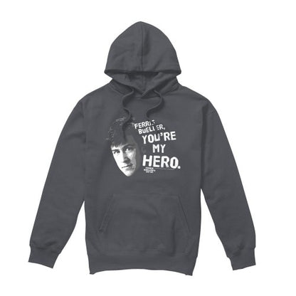 Front - Ferris Bueller´s Day Off Mens My Hero Hoodie