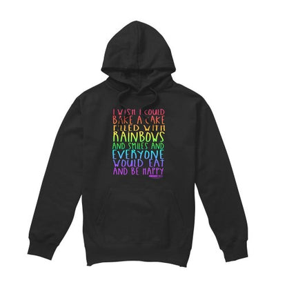 Front - Mean Girls Mens Rainbows And Cake Hoodie