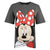 Front - Disney Womens/Ladies Minnie Mouse Smile T-Shirt