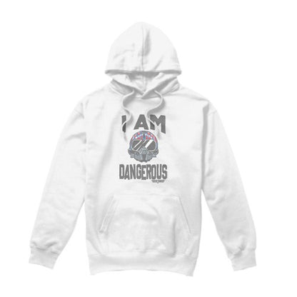 Front - Top Gun Mens I Am Dangerous Hoodie