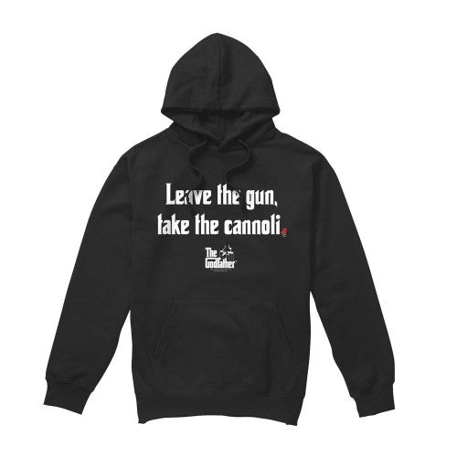Front - The Godfather Mens Gun Cannoli Hoodie