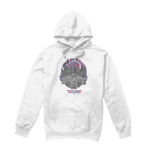 Front - Top Gun Mens Helmet Hoodie