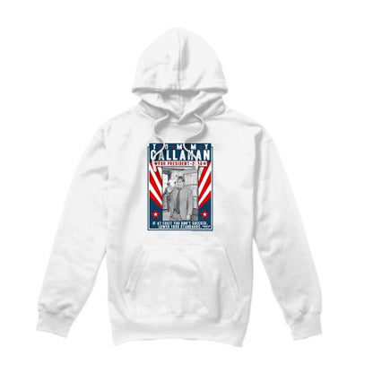 Front - Tommy Boy Mens Callahan For President 2024 Lower Your Standards Hoodie