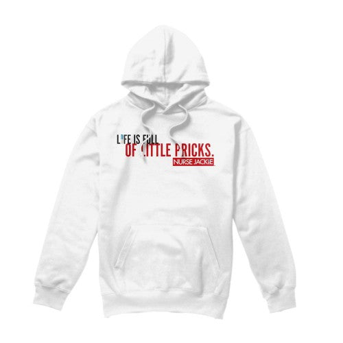 Front - Nurse Jackie Mens Life Is Full Hoodie