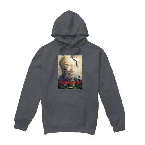 Front - Twin Peaks Mens Dale Cooper Poster Hoodie