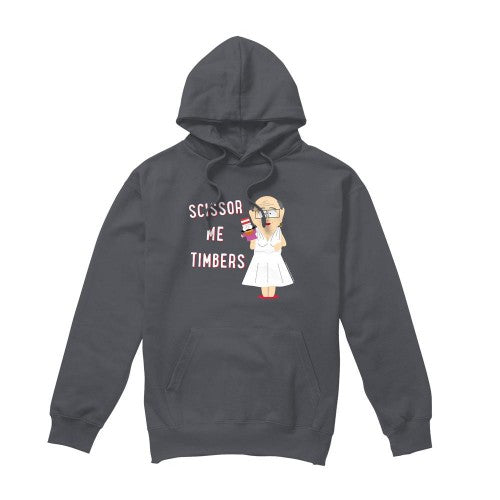 Front - South Park Mens Scissor Me Timbers Hoodie