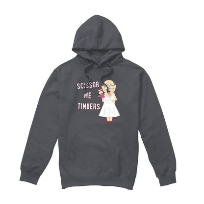Front - South Park Mens Scissor Me Timbers Hoodie