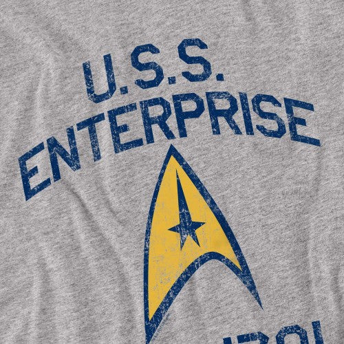 Front - Star Trek Unisex Adult Collegiate Arch T-Shirt