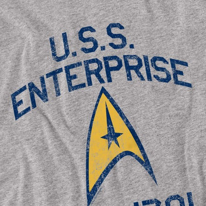 Front - Star Trek Unisex Adult Collegiate Arch T-Shirt