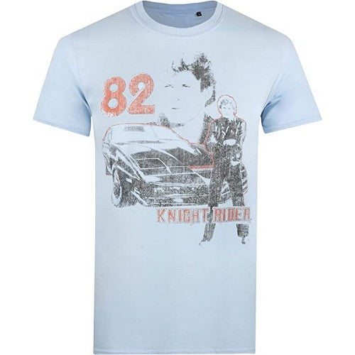 Front - Knight Rider Mens 82 Cotton T-Shirt