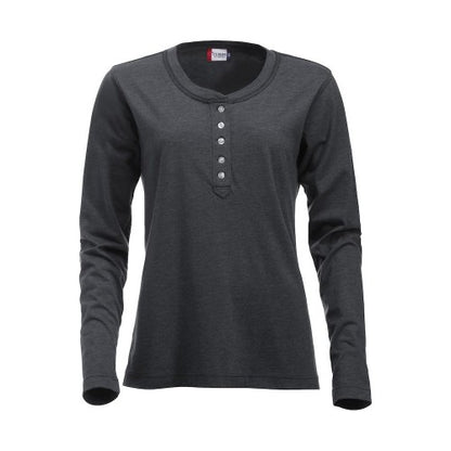 Front - Clique Womens/Ladies Orlando Melange Long-Sleeved T-Shirt