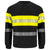 Front - Projob Mens Hi-Vis Work Sweatshirt