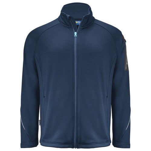 Front - Projob Mens Microfleece Jacket