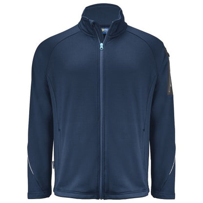 Front - Projob Mens Microfleece Jacket