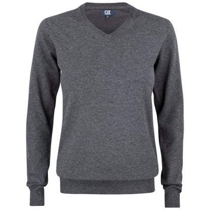 Front - Cutter & Buck Womens/Ladies Oakville V Neck Sweatshirt