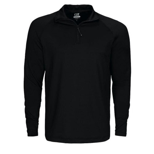 Front - Cutter & Buck Mens Coos Bay Half Zip Top