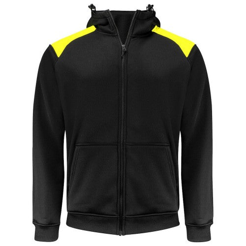 Front - Projob Mens Full Zip Hoodie