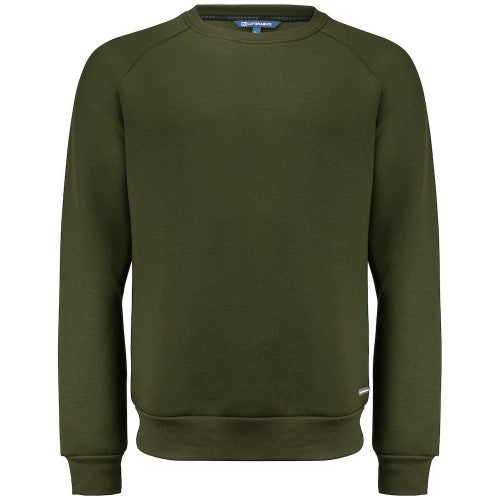 Front - Cutter & Buck Mens Pemberton Crew Neck Sweatshirt