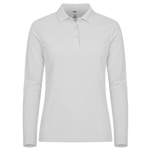 Front - Clique Womens/Ladies Manhattan Long-Sleeved Polo Shirt