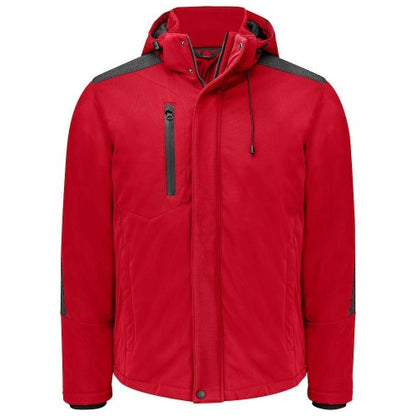 Front - Projob Mens Lined Multi-Functional Padded Jacket