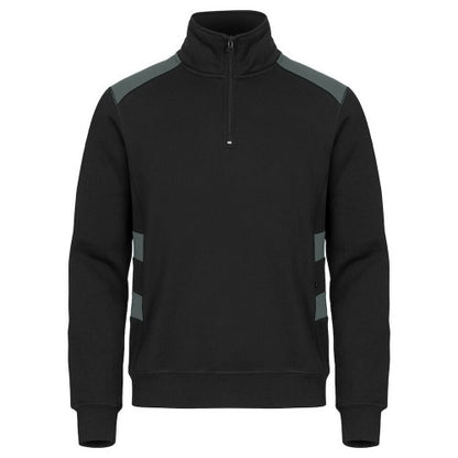 Front - Clique Mens Ambition Half Zip Sweatshirt