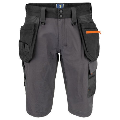 Front - Projob Mens Stretch Cargo Shorts