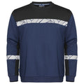 Front - Projob Mens Progression Hi-Vis Sweatshirt