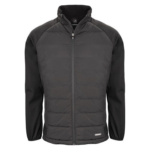 Front - Cutter & Buck Mens Oak Harbor Padded Jacket
