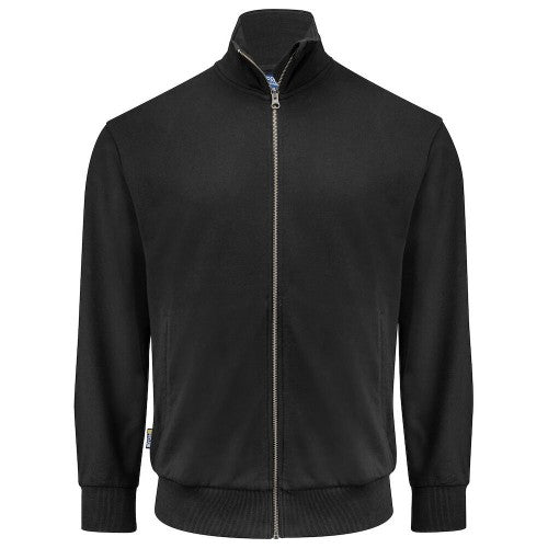 Front - Projob Mens Plain Full Zip Sweatshirt