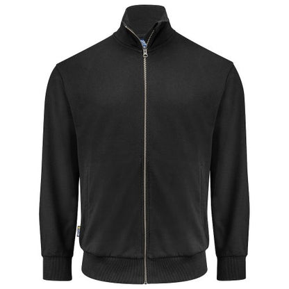Front - Projob Mens Plain Full Zip Sweatshirt