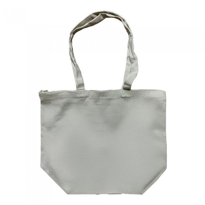 Front - United Bag Store Recycled Cotton Zipped Tote Bag
