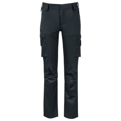 Navy - Front - Projob Womens-Ladies Stretch Cargo Trousers