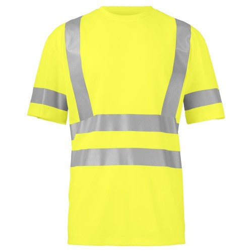 Front - Projob Mens Reflective T-Shirt