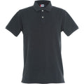 Grey Melange - Front - Clique Mens Premium Melange Polo Shirt
