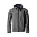 Front - Clique Mens Ottawa Melange Full Zip Hoodie