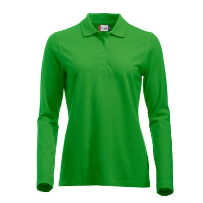 Front - Clique Womens/Ladies Classic Marion Long-Sleeved Polo Shirt