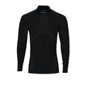 Front - Projob Mens Standing Collar Active Thermal Top